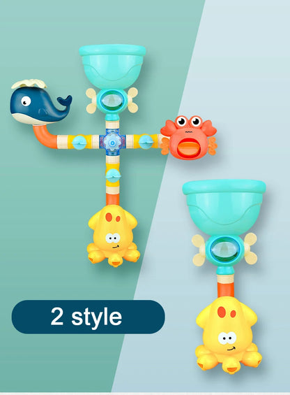 Giocattolo da bagno con rubinetto spray per bambini multivariante