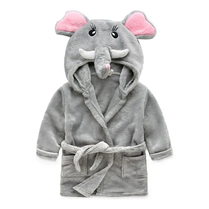 Baby bathrobe in soft and thick cotton