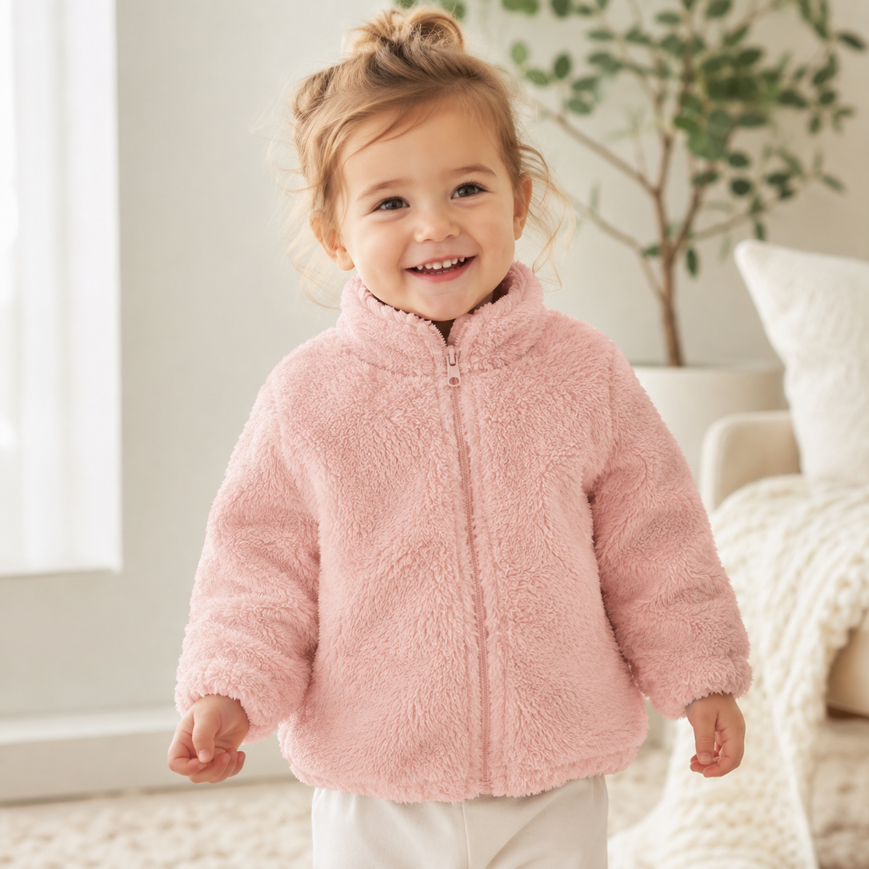 Kids Plush Warm Jacket