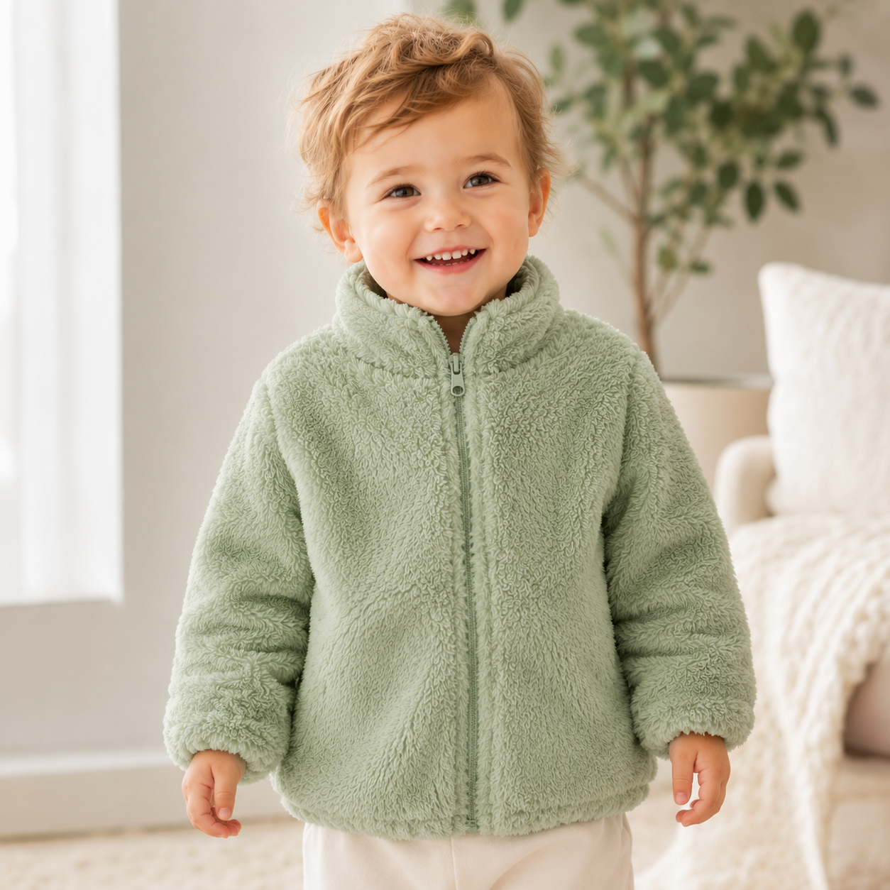 Kids Plush Warm Jacket