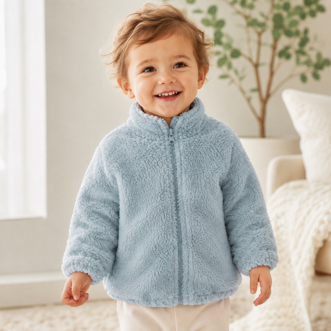 Kids Plush Warm Jacket