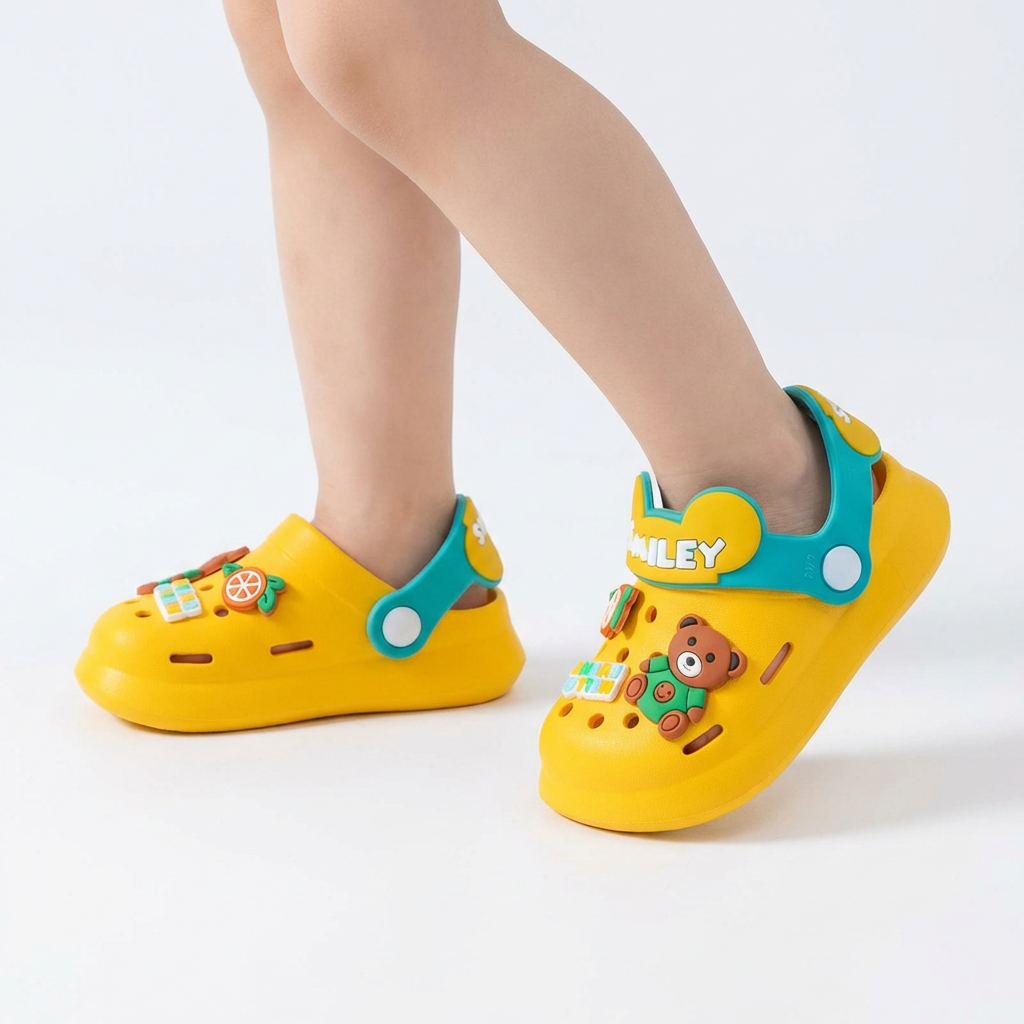 Smiley Jelly Clogs for Kids – Ages 1–7