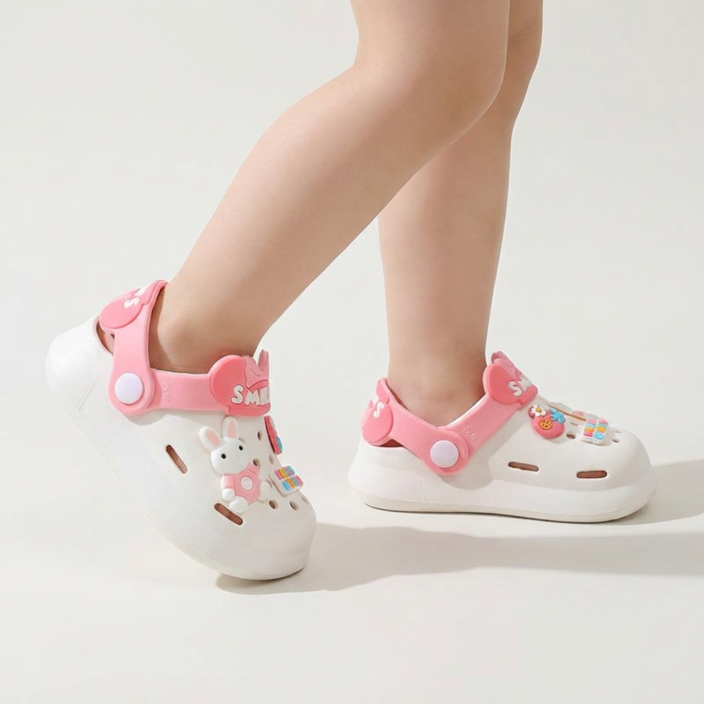 Smiley Jelly Clogs for Kids – Ages 1–7