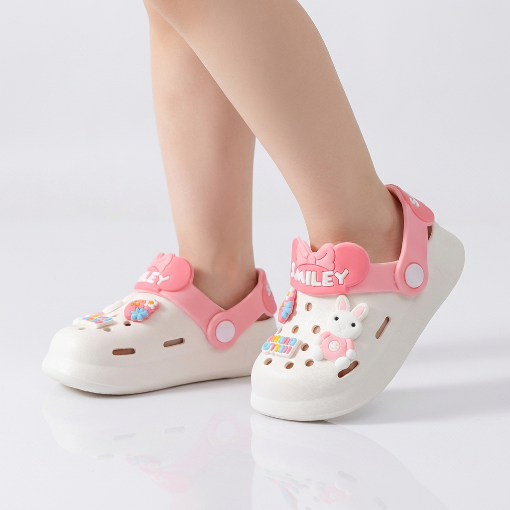 Smiley Jelly Clogs for Kids – Ages 1–7