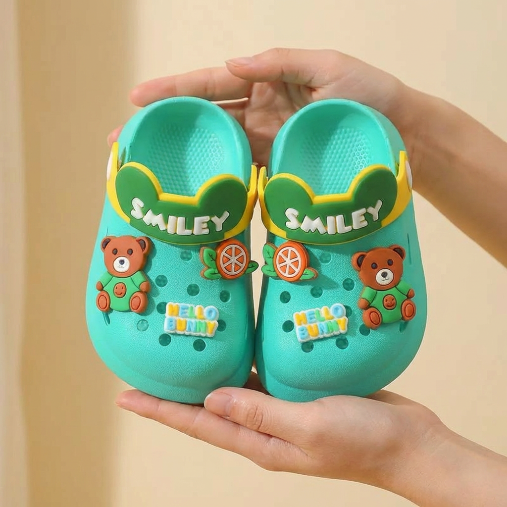 Smiley Jelly Clogs for Kids – Ages 1–7