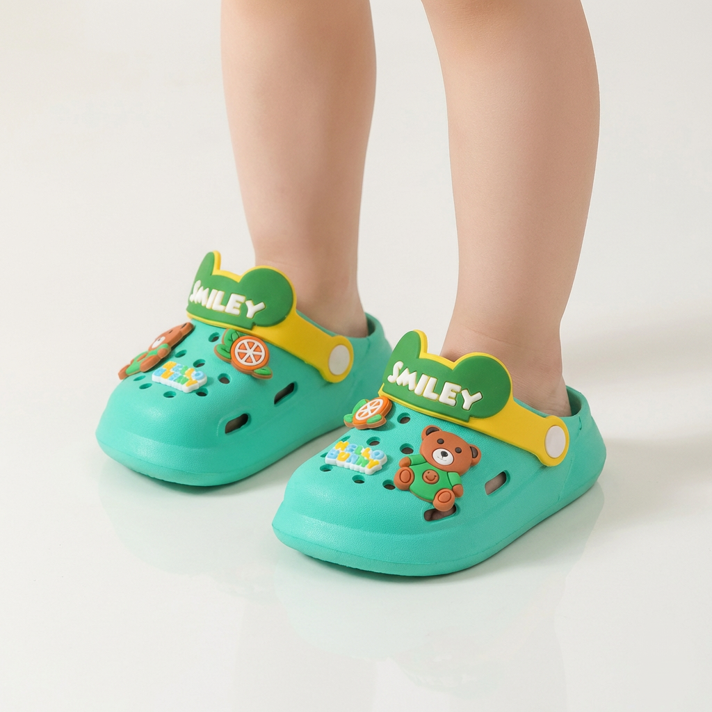 Smiley Jelly Clogs for Kids – Ages 1–7