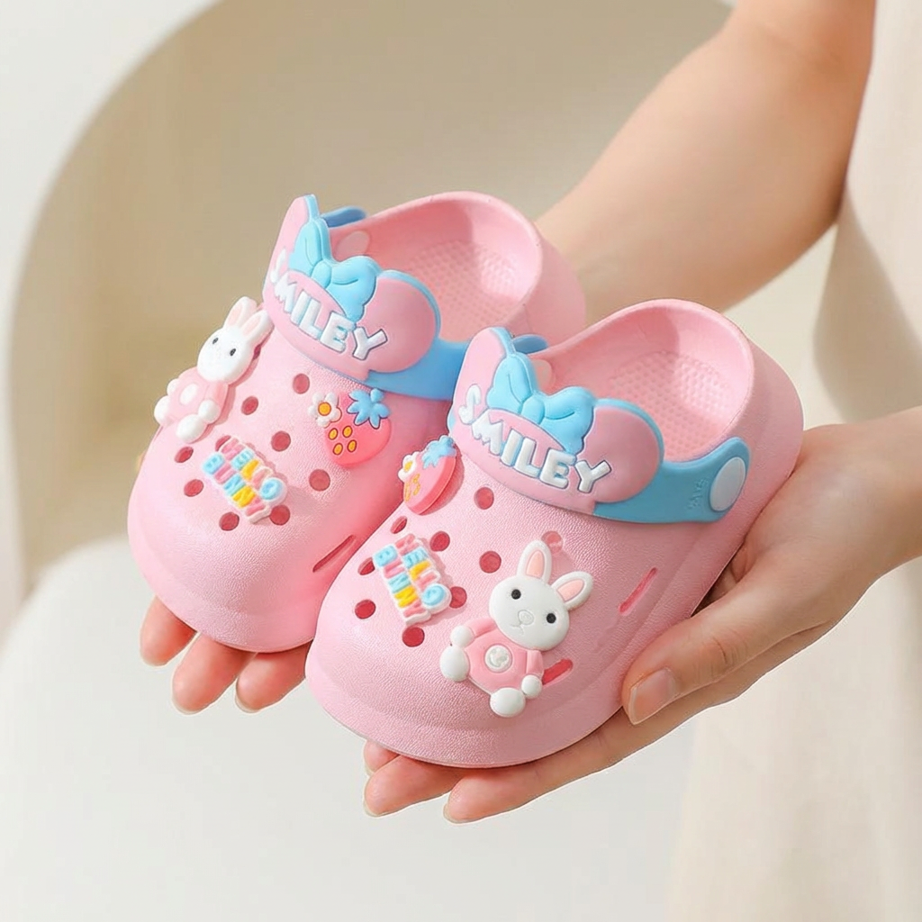 Smiley Jelly Clogs for Kids – Ages 1–7