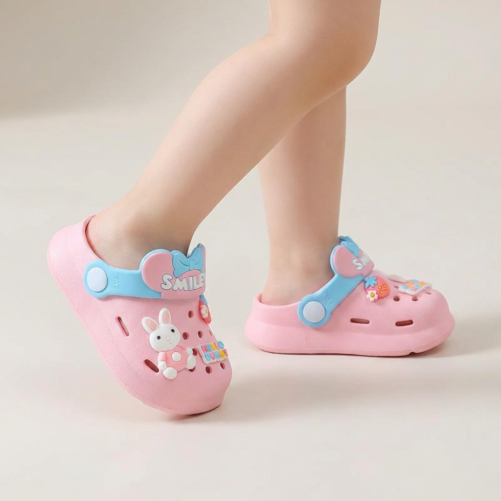 Smiley Jelly Clogs for Kids – Ages 1–7
