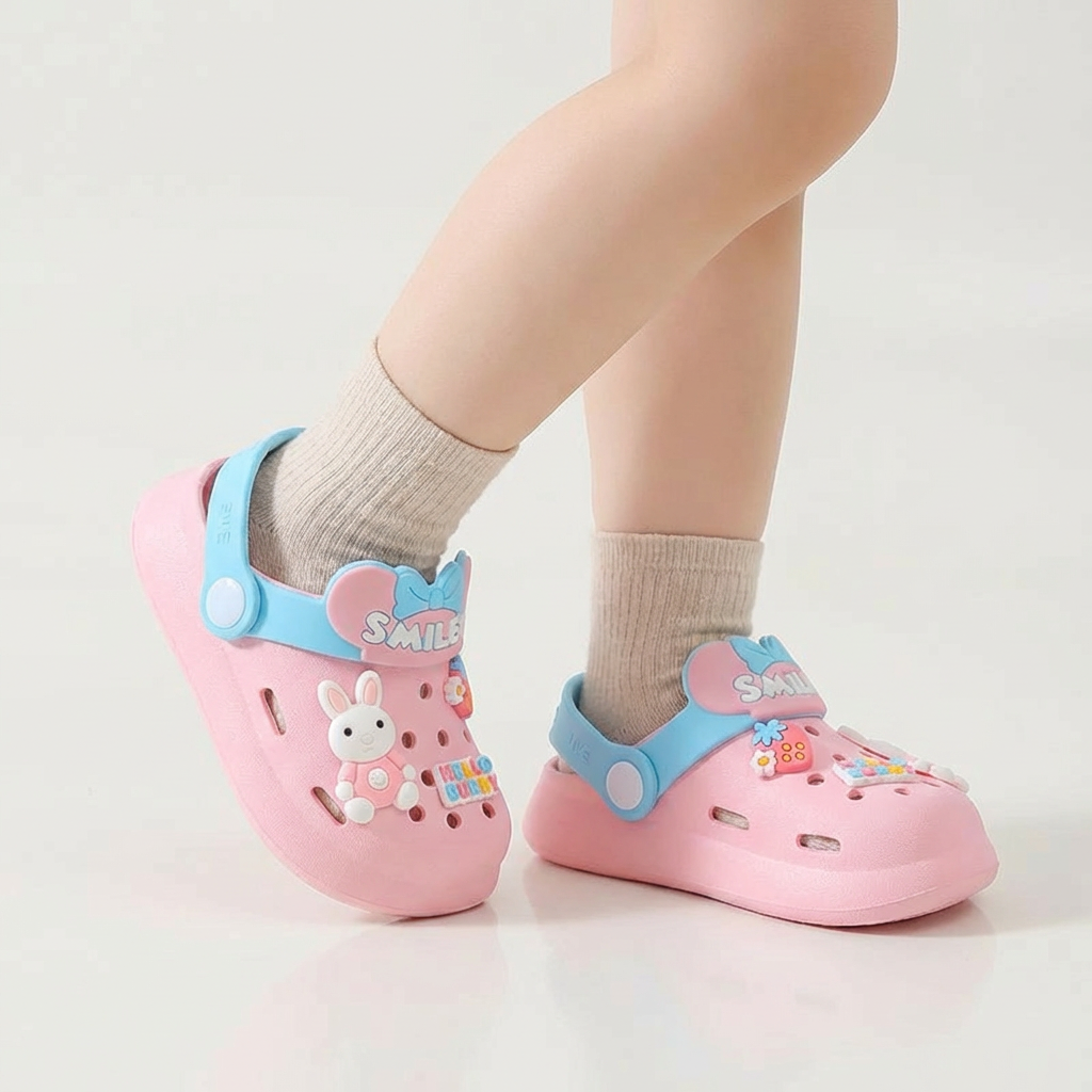 Smiley Jelly Clogs for Kids – Ages 1–7