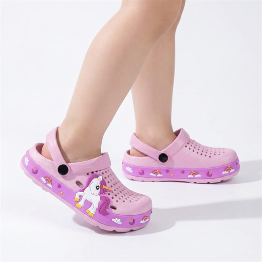 Unicorn Rubber Jelly Clogs – Ages 2–12