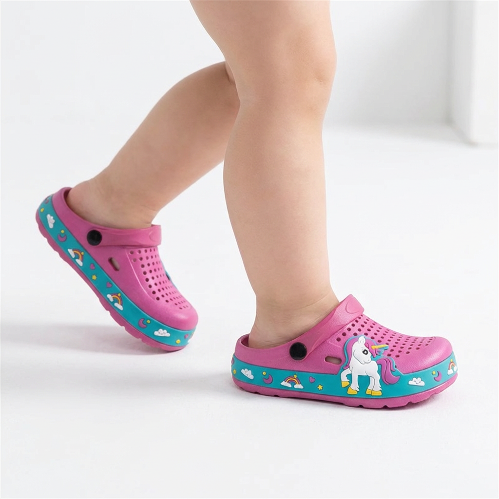 Unicorn Rubber Jelly Clogs – Ages 2–12