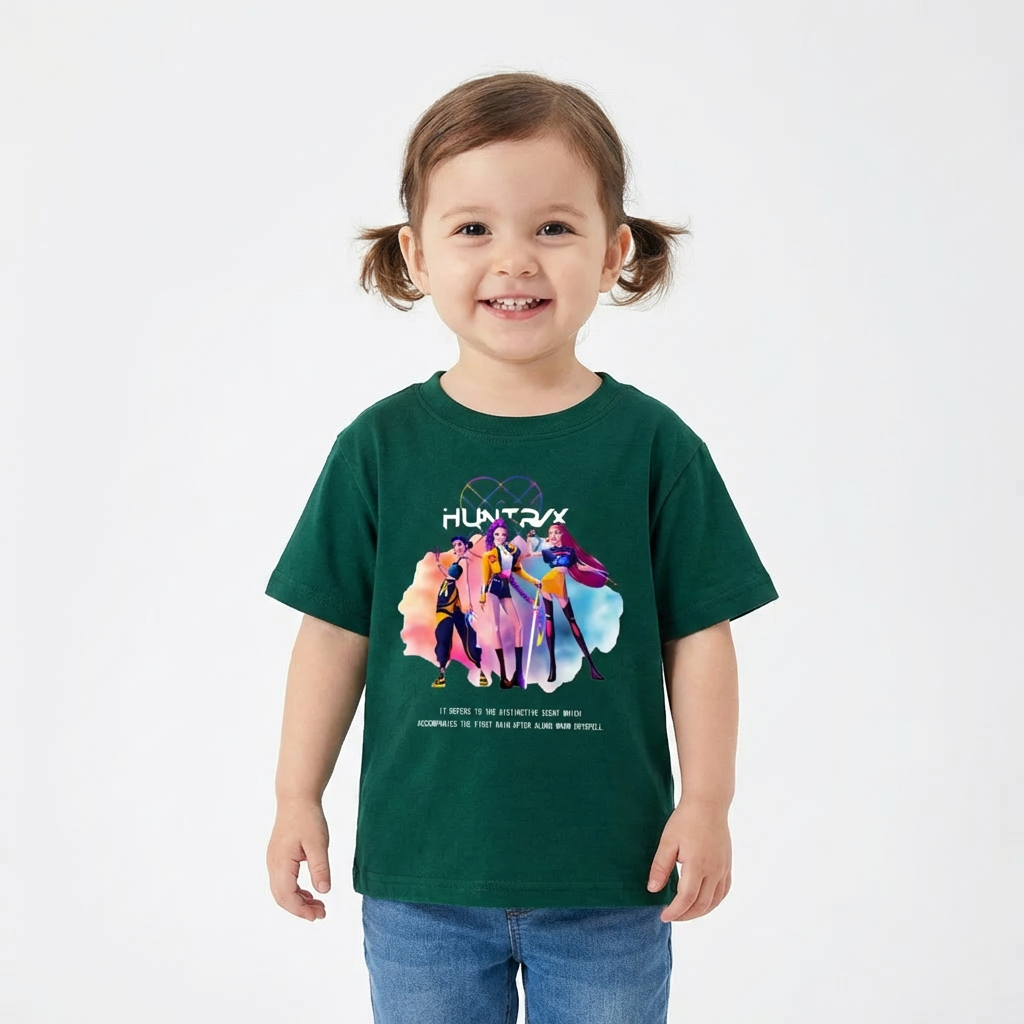 Trendy KPop Music Style T-Shirt for Kids (1–7 Years)