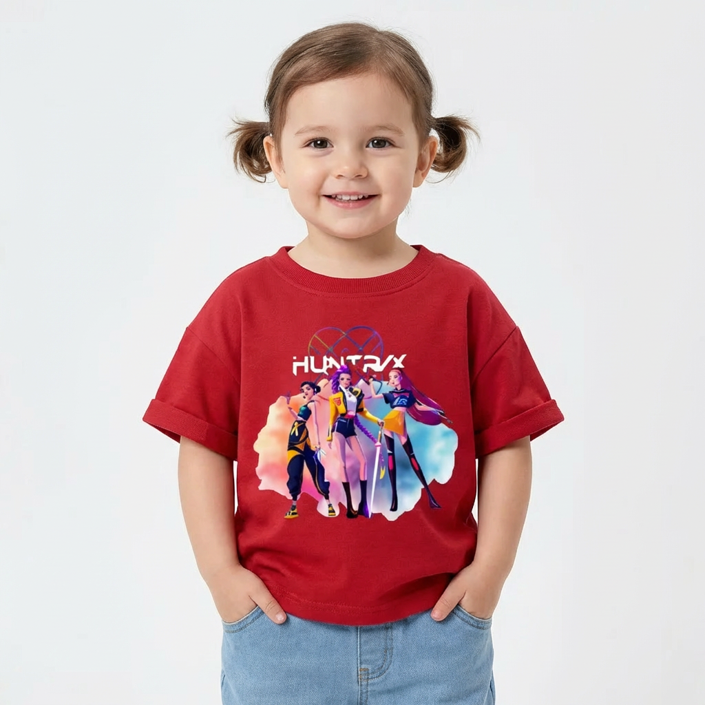 Trendy KPop Music Style T-Shirt for Kids (1–7 Years)