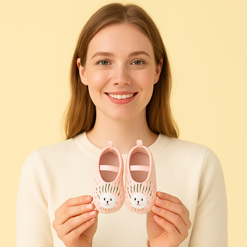 Chaussettes antidérapantes pour nouveau-né, premiers pas