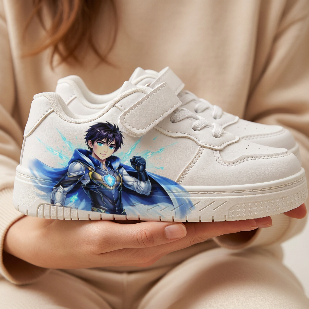 Kids Blue Energy Hero Sneakers – Ages 2–12