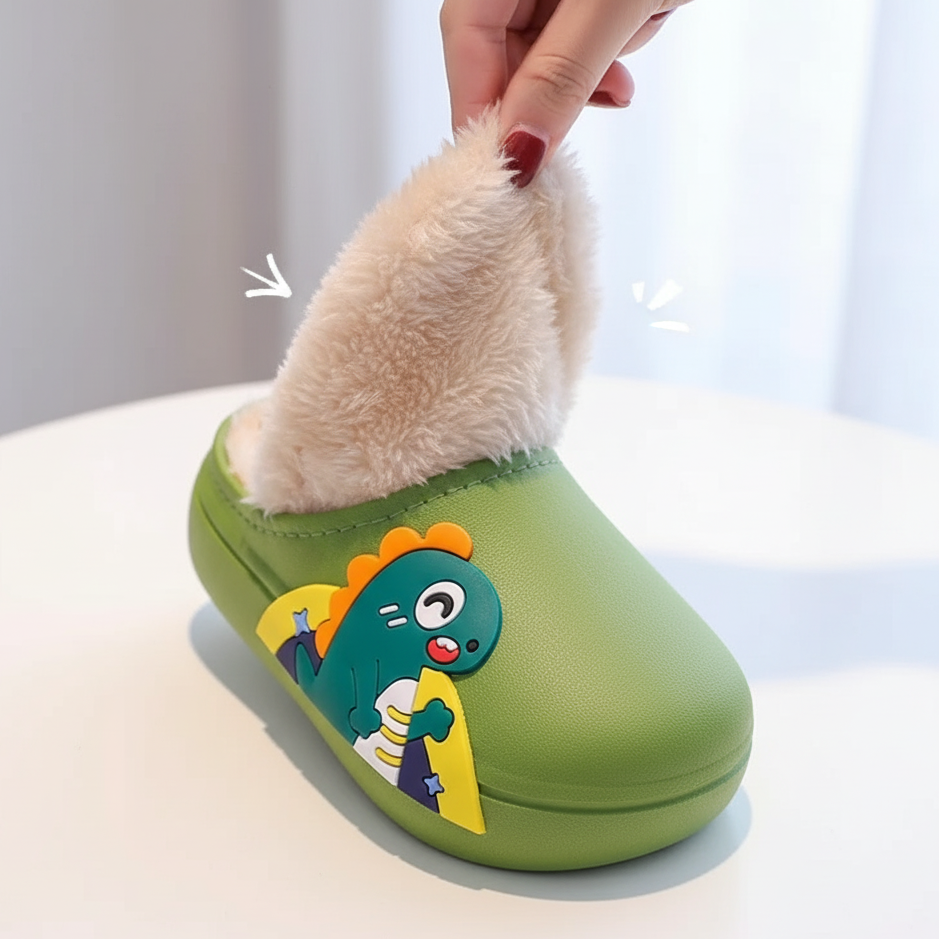 Plush Waterproof Slippers – Ages 2 to Adults