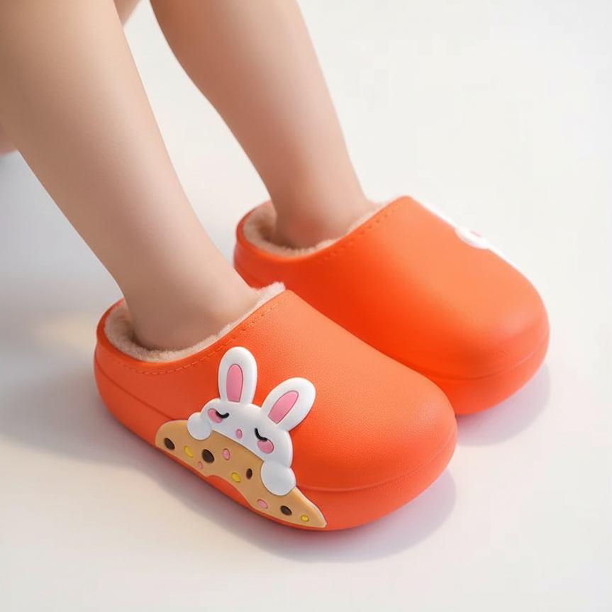 Plush Waterproof Slippers – Ages 2 to Adults