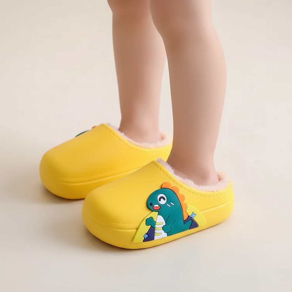 Plush Waterproof Slippers – Ages 2 to Adults