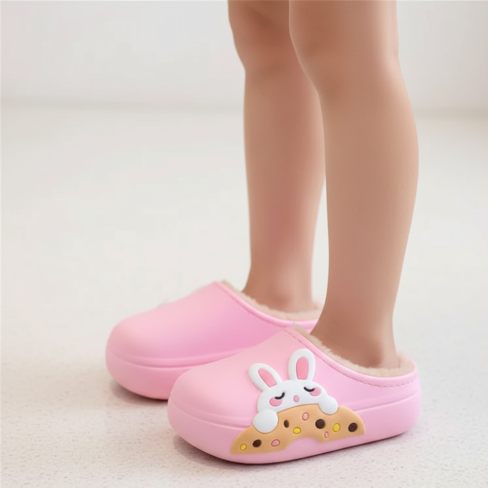 Plush Waterproof Slippers – Ages 2 to Adults