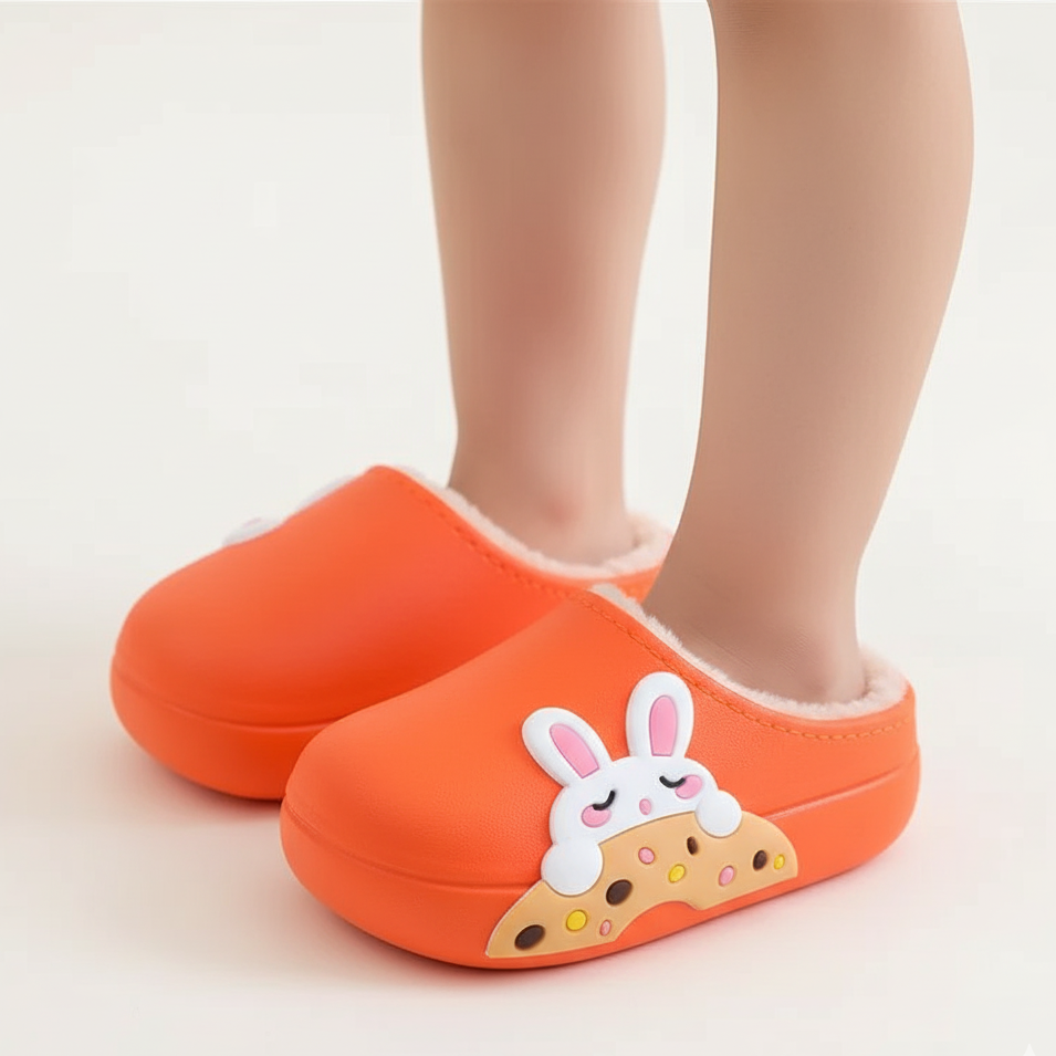 Plush Waterproof Slippers – Ages 2 to Adults