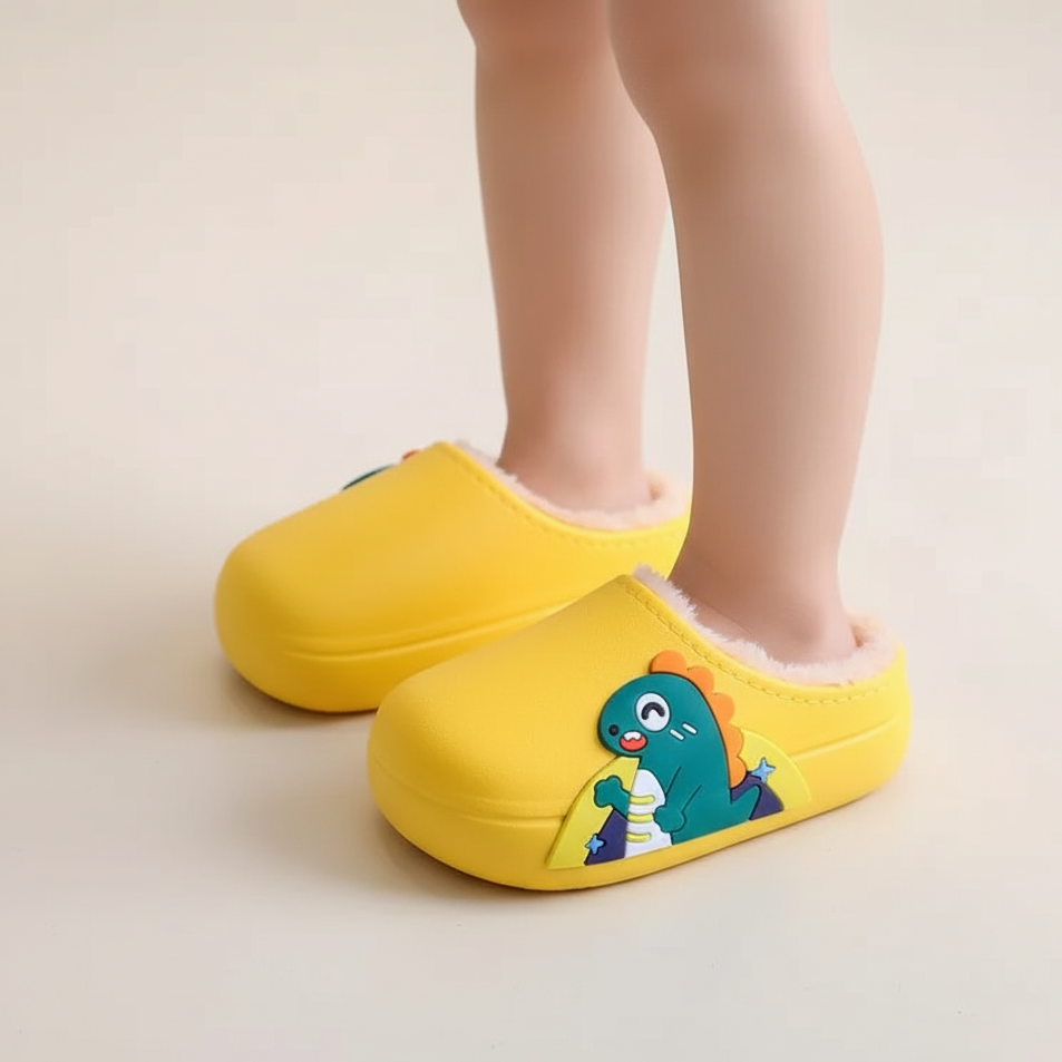 Plush Waterproof Slippers – Ages 2 to Adults