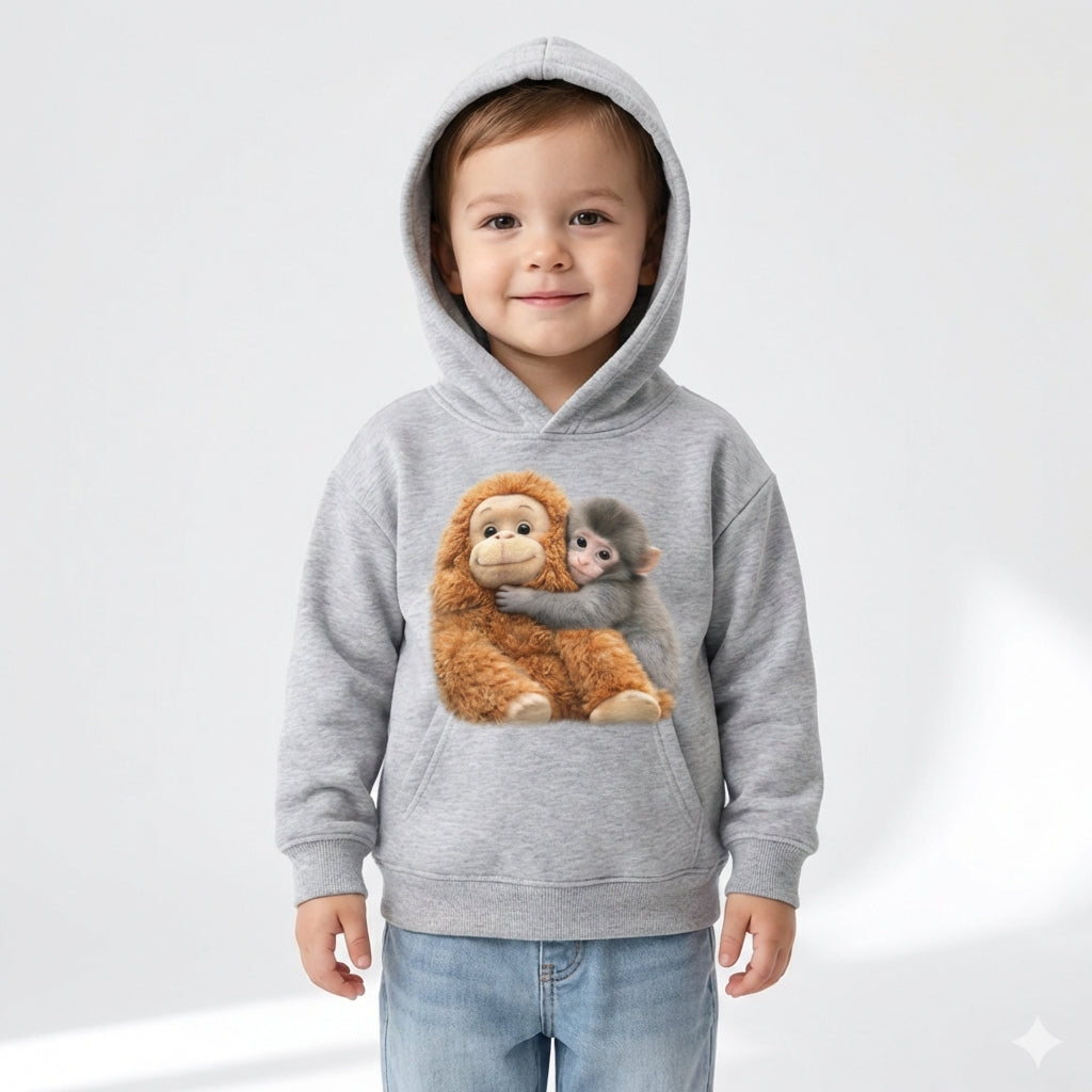 Kids Monkey Punch Sweatshirt – Viral Style (3–14 Years)