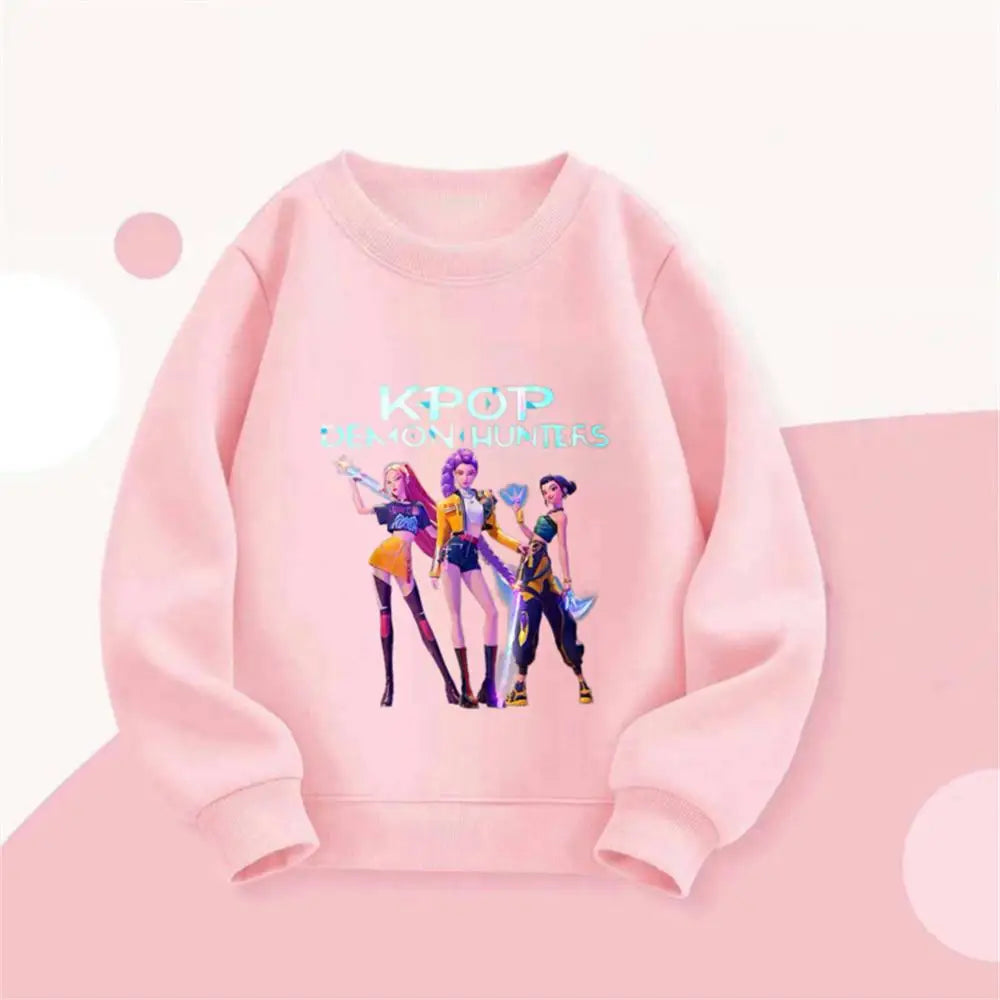 Colorful KPop Music Inspired Sweatshirt for Kids (18M–7Y)