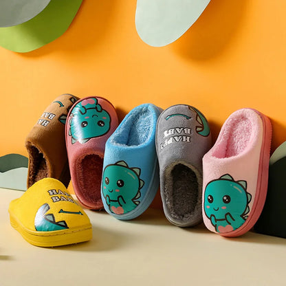 Pantofole calde e imbottite per bambini con mostro