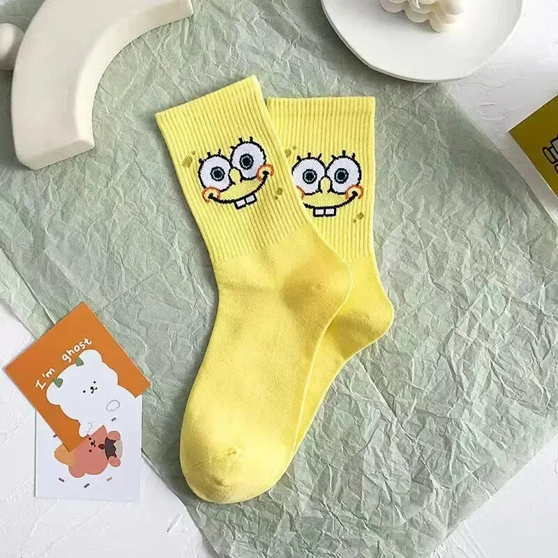 Cartoon-Crew-Socken für Kinder – 5er-Pack