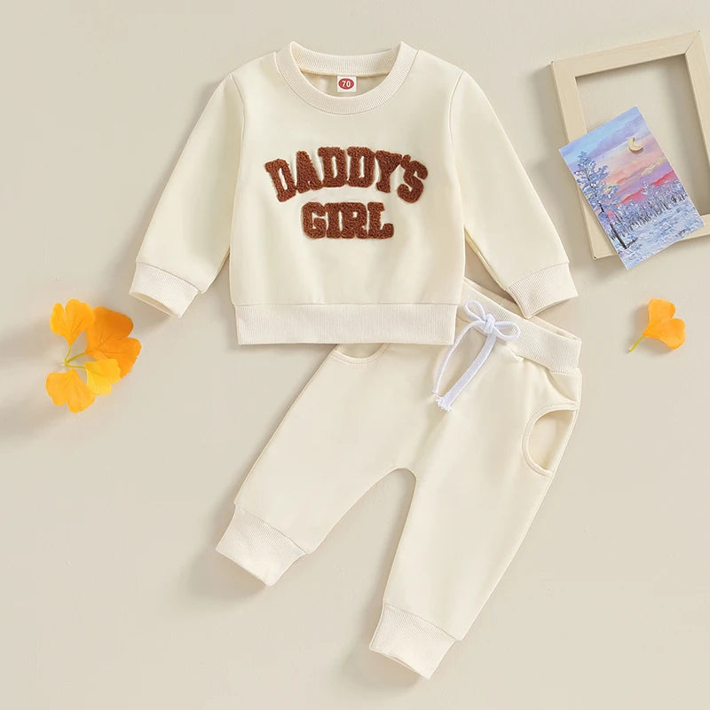 Completo pantaloni e felpa "Daddy's Girl" Multivariante