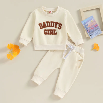 Completo pantaloni e felpa "Daddy's Girl" Multivariante