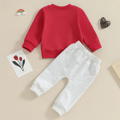 Completo pantaloni e felpa per bambini "Lover Boy"