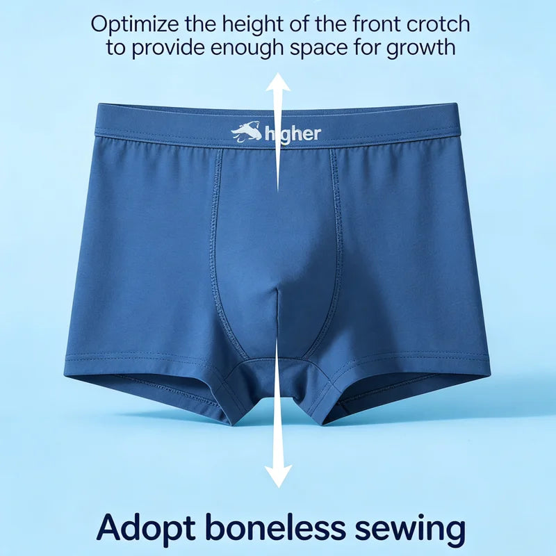 Boys Cotton Boxer Pack 4 Pcs – Ages 2–14