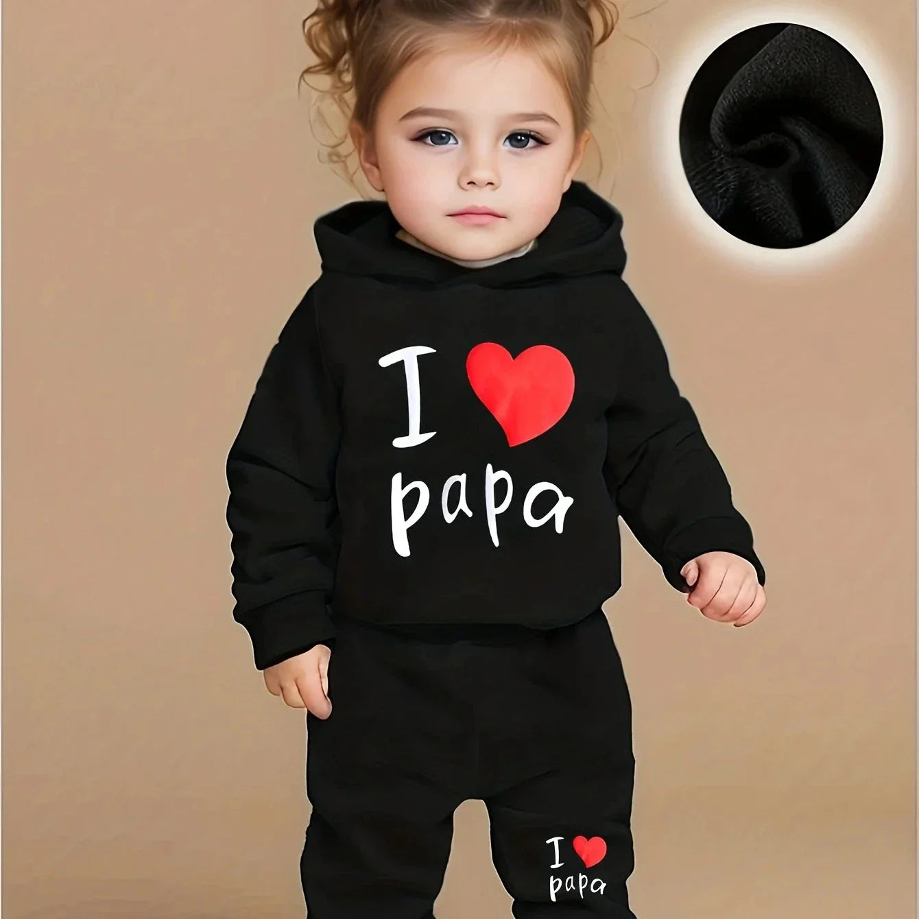 Baby 2-Piece Set – I Love Papa (Ages 1–3)