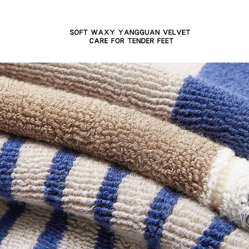 Chaussettes rayées ours pour enfants – 5 paires, 3 à 12 ans
