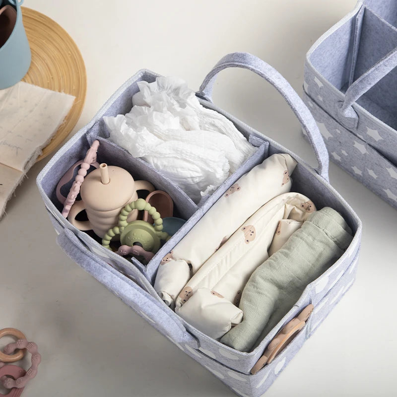 Nappy and Storage Basket with Compartments Multivariant