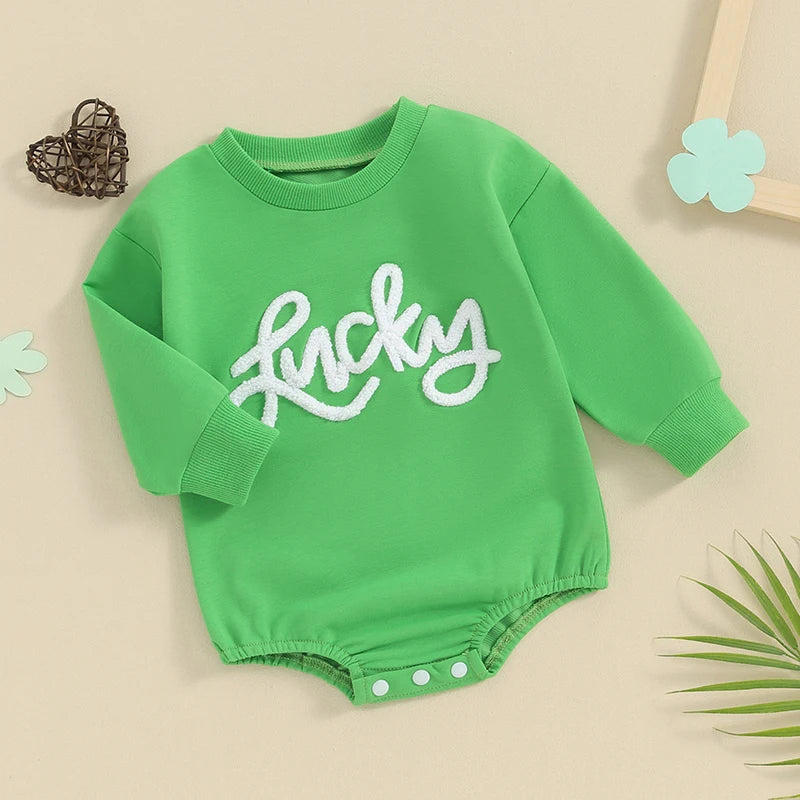 Sweatshirt with Romper Closure "Lucky"