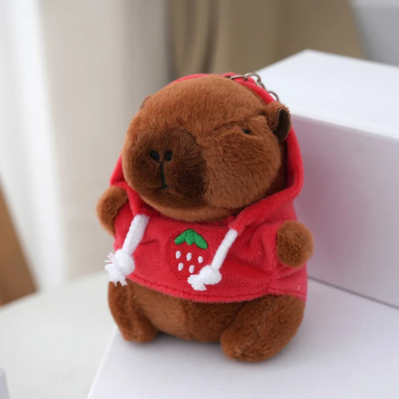 Cute Capybara Plush Keychain – Soft Bag Charm & Car Pendant