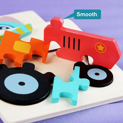 Wooden Toy Tangram for Children Multivariant