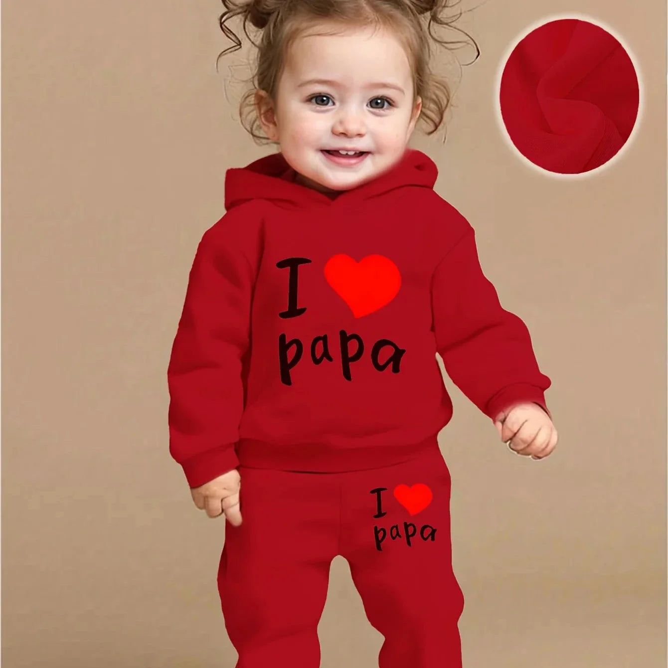 Baby 2-Piece Set – I Love Papa (Ages 1–3)