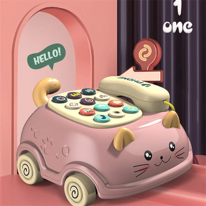 Montessori Musical Toy Telephone Cat