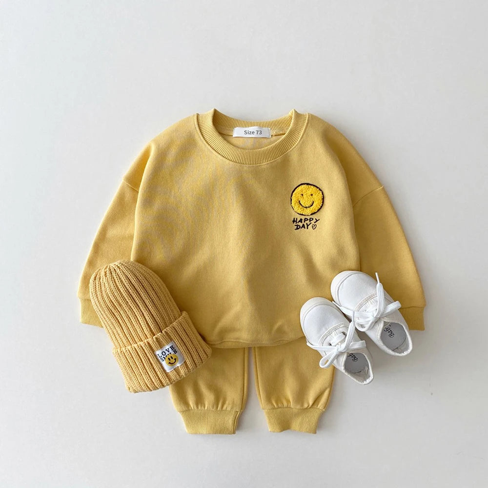 Conjunto de chándal de algodón 2 piezas sudadera y pantalón para niños Multivariante