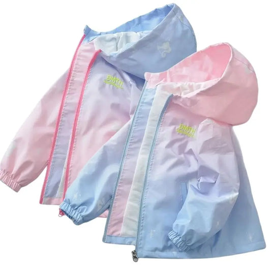 Kids Gradient Hooded Jacket – Ages 4–14