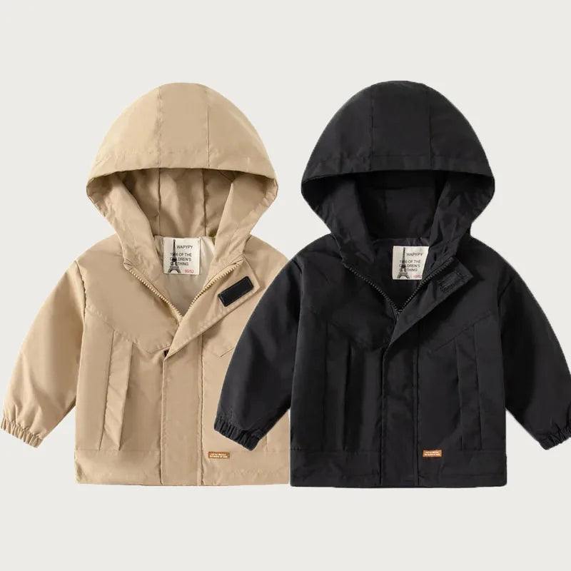 Kids Hooded Windbreaker Jacket