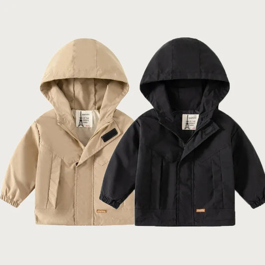 Kids Hooded Windbreaker Jacket