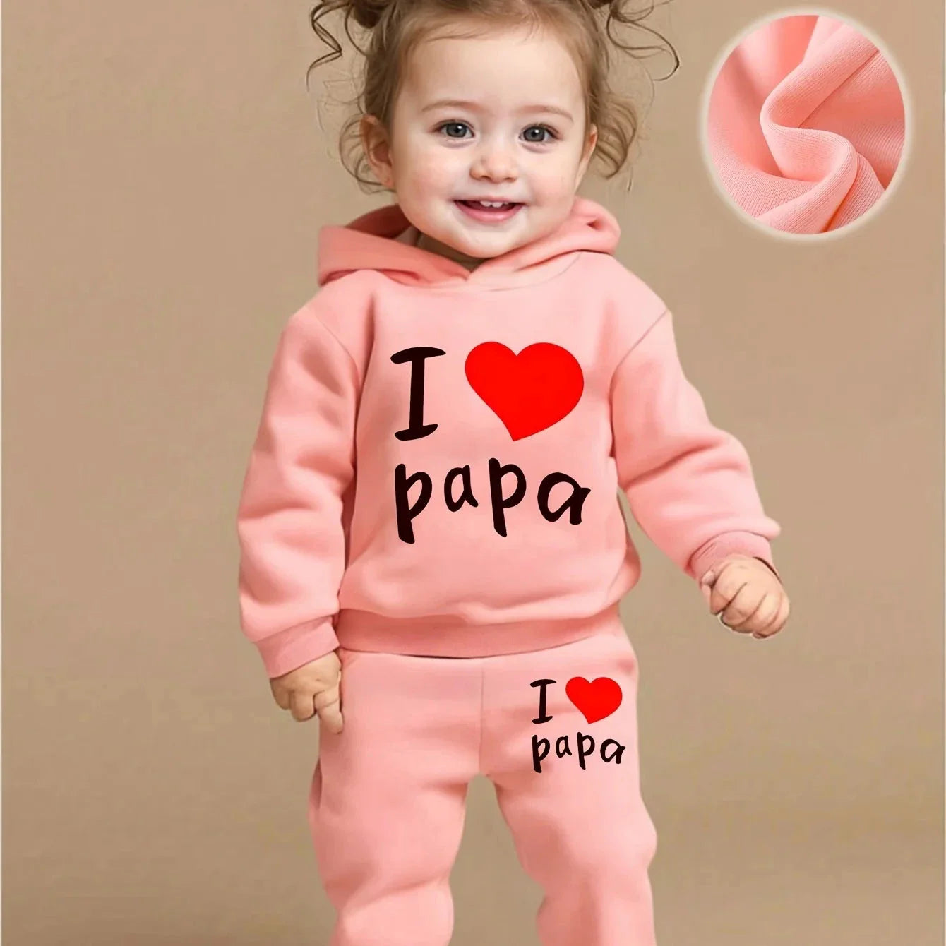 Baby 2-Piece Set – I Love Papa (Ages 1–3)