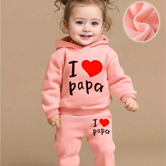 Baby 2-Piece Set – I Love Papa (Ages 1–3)