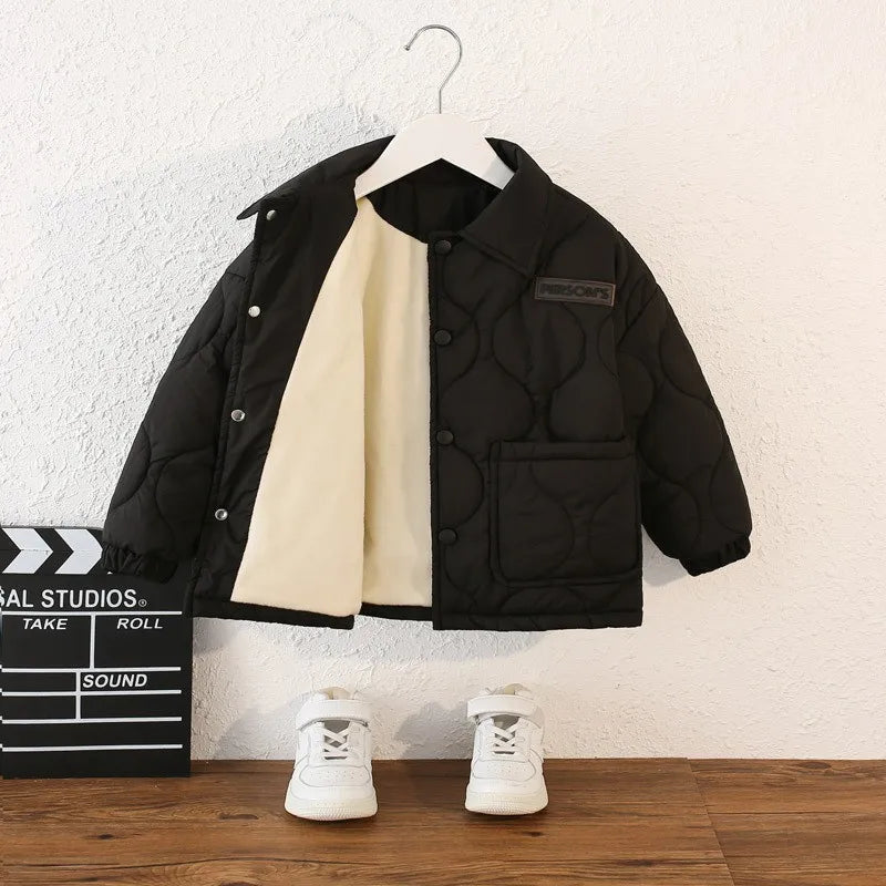 Veste chaude en velours pour enfants – 3 à 10 ans