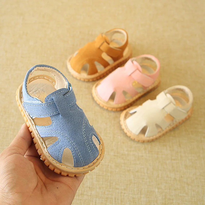 Soft Baby Sandals for First Steps – Anti-Slip 6M - 18M