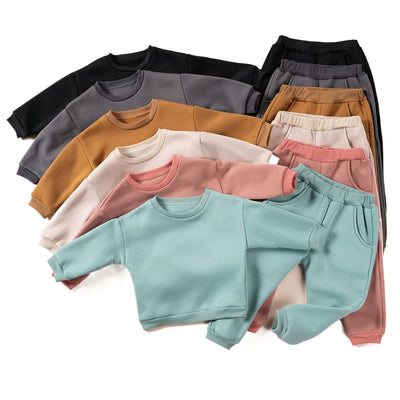 Pants and Sweatshirt Set in Cotton Multivariant